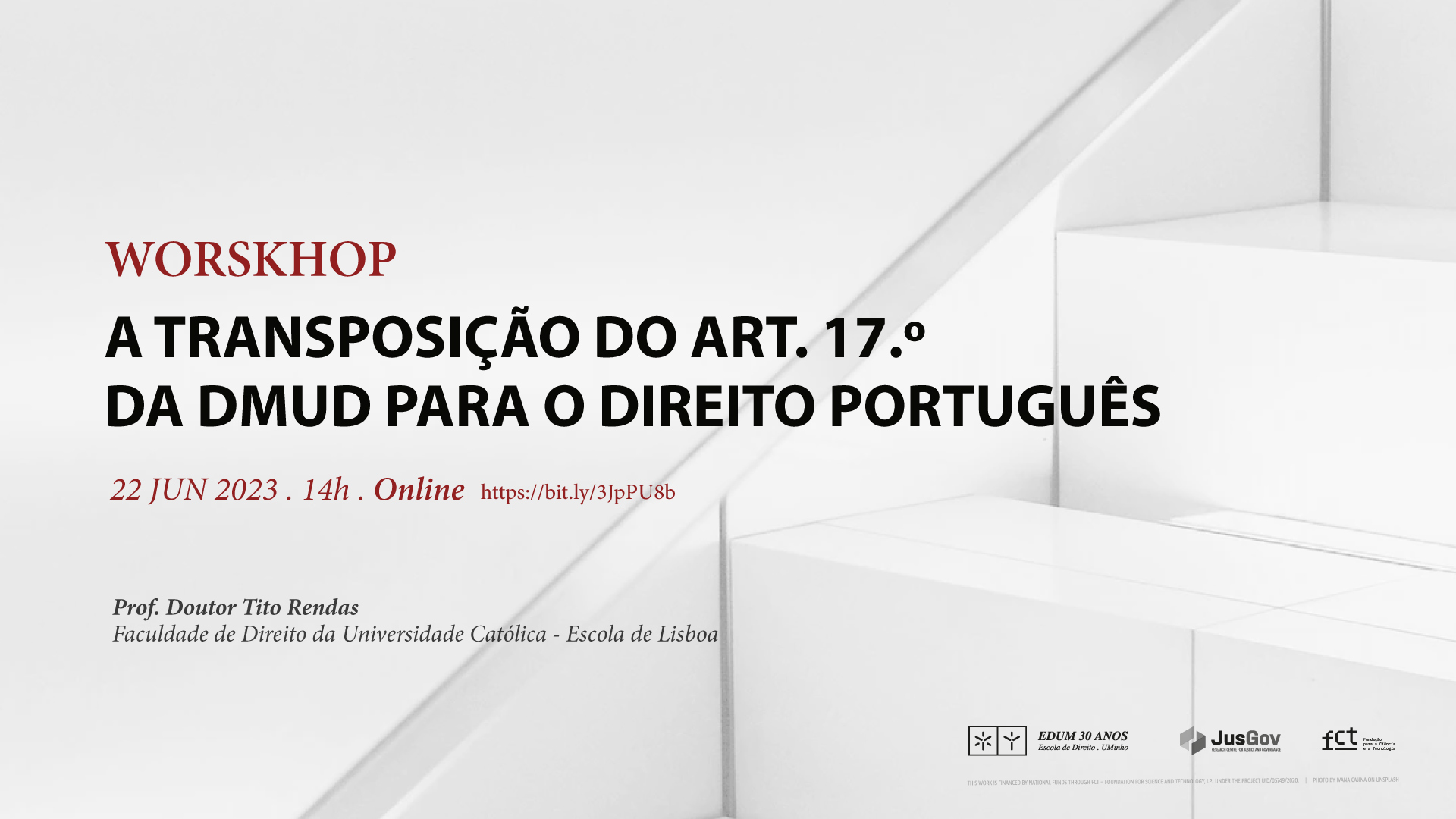 Workshop “A transposição do art. 17.º da DMUD para o direito português” -  JusGov